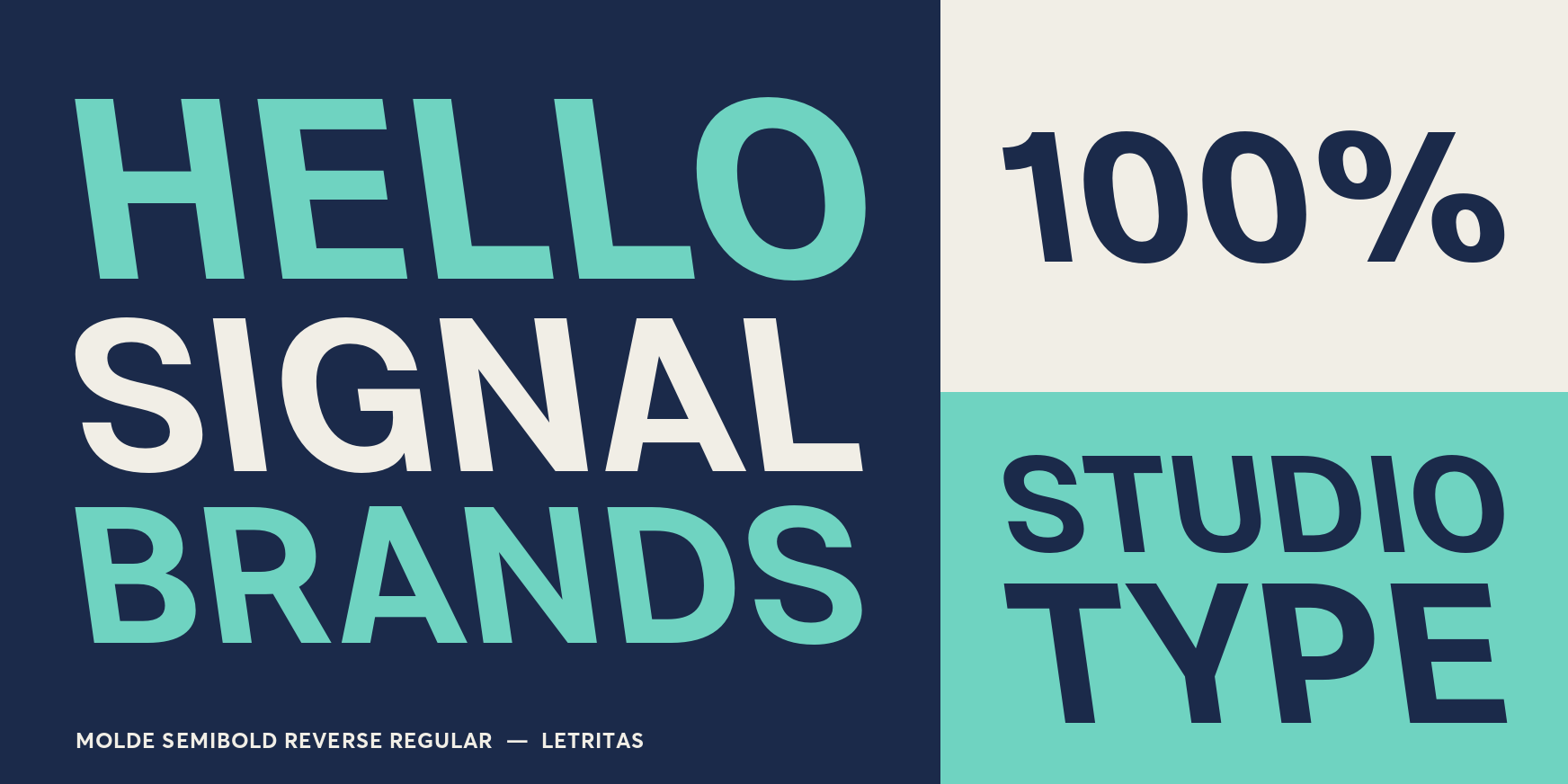Molde Semibold Reverse Regular Font Poster #3
