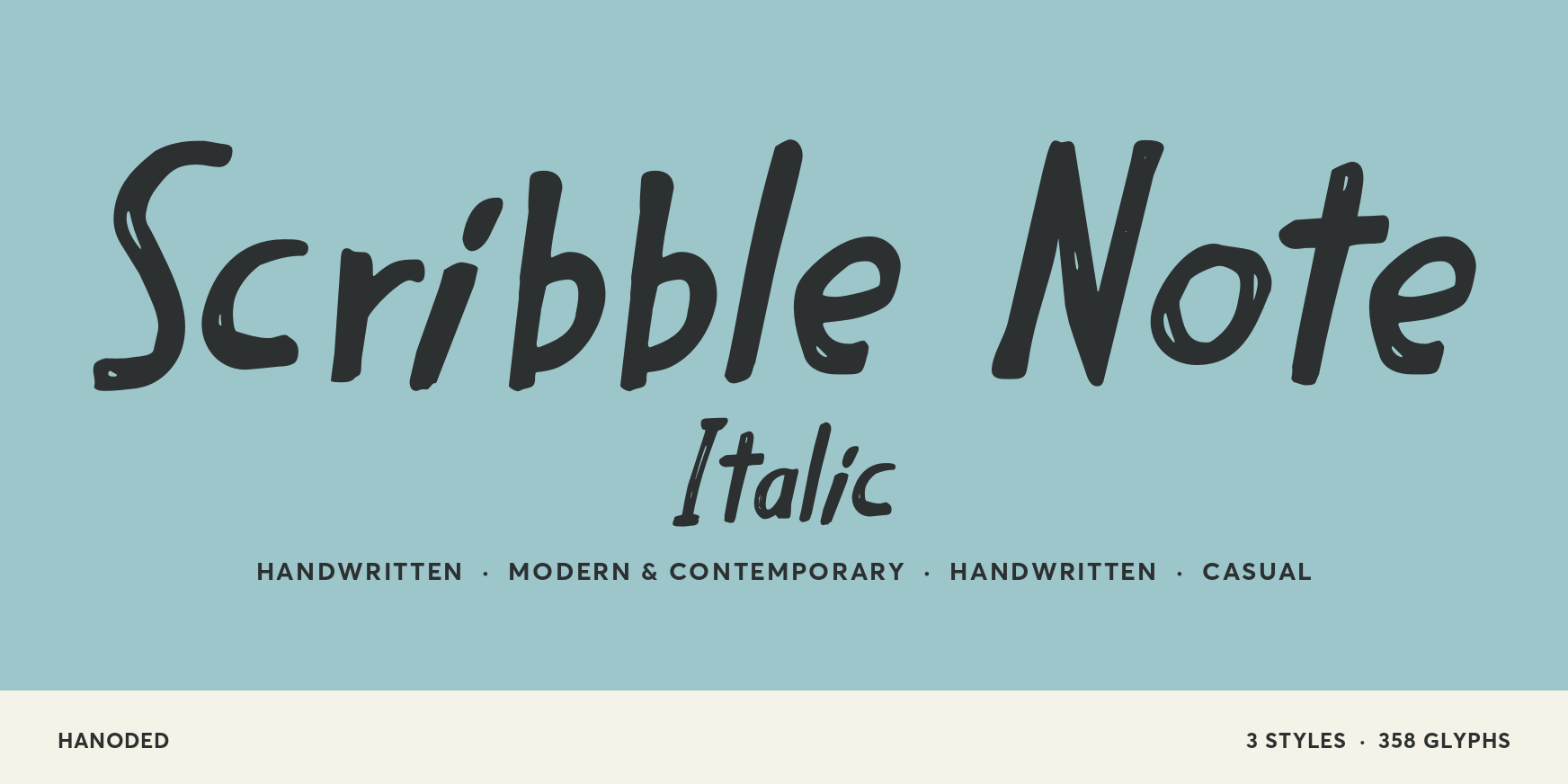 Scribble Note Italic Thumbnail #1