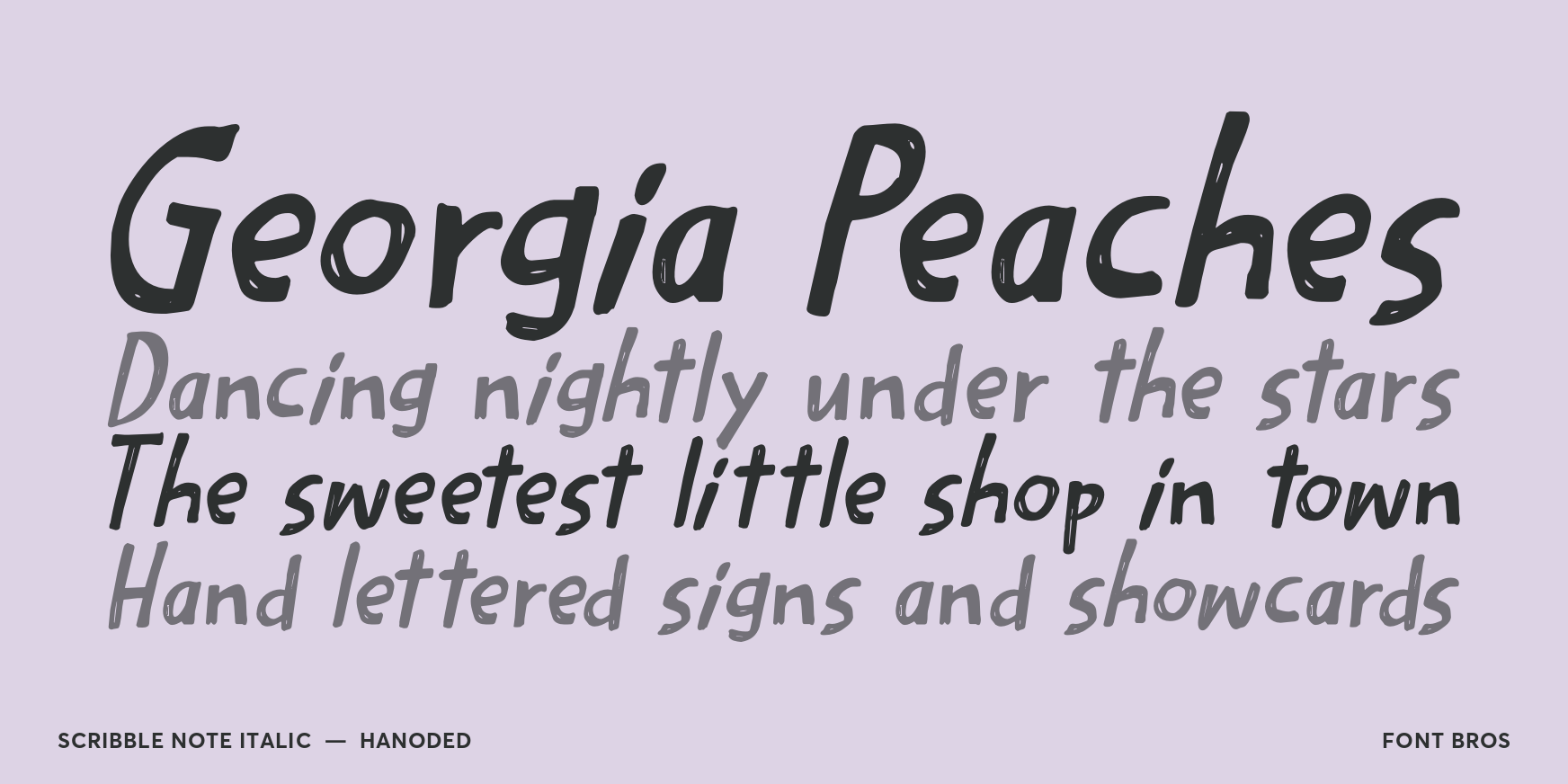Scribble Note Italic Thumbnail #2
