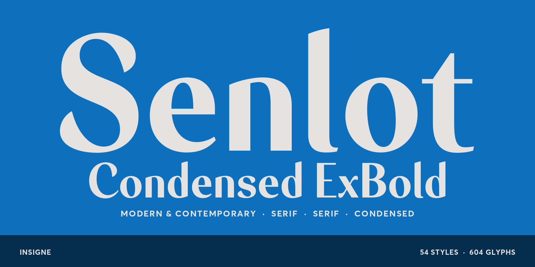 Senlot Condensed ExBold Thumbnail #1