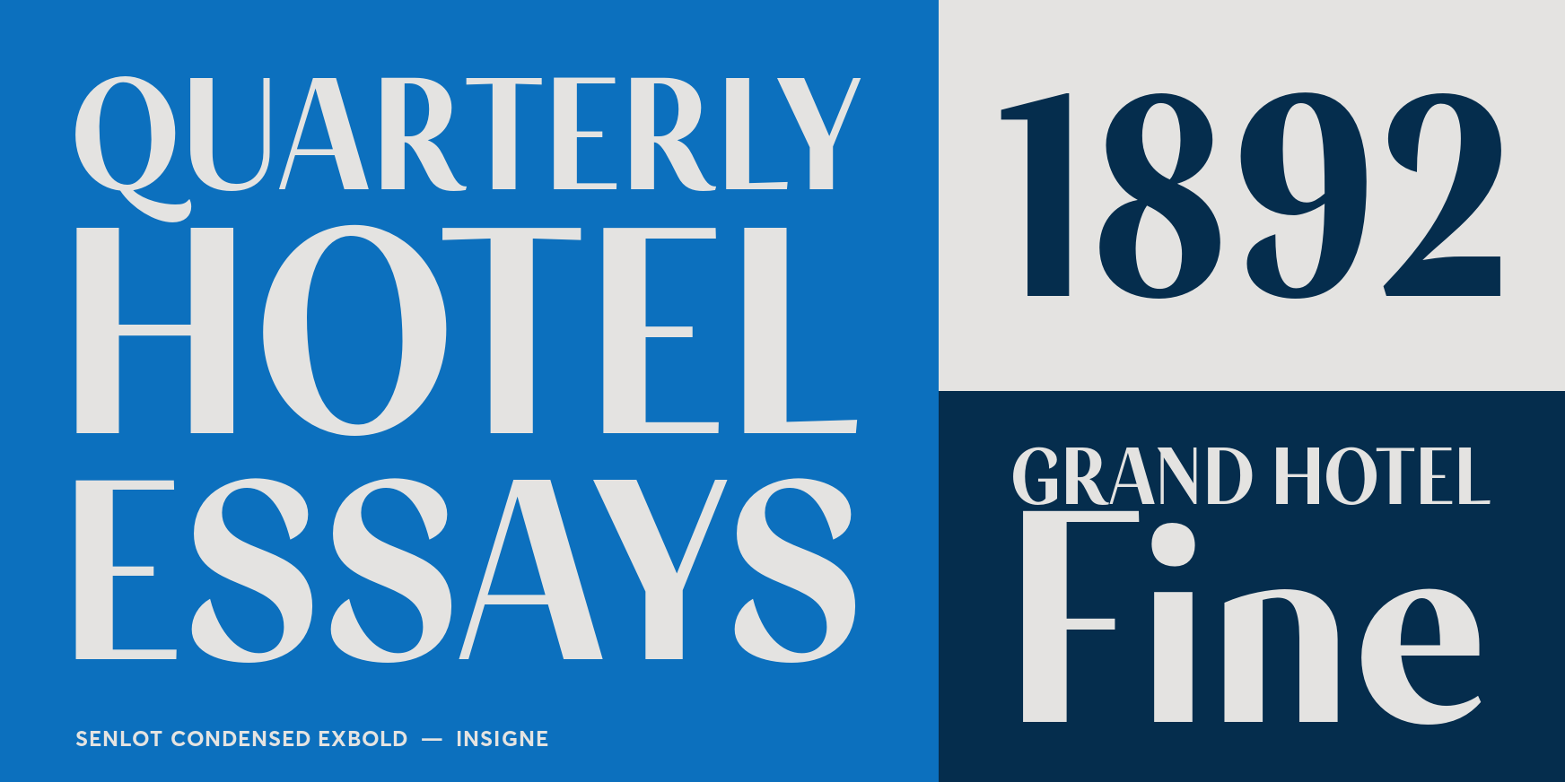 Senlot Condensed ExBold Font Poster #3
