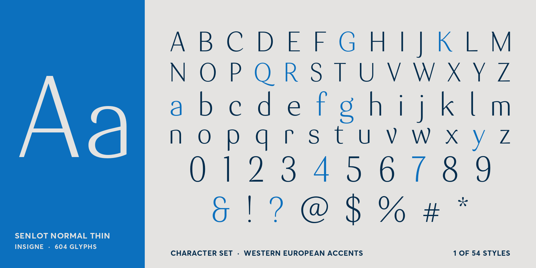 Senlot Normal Thin Font Poster #4