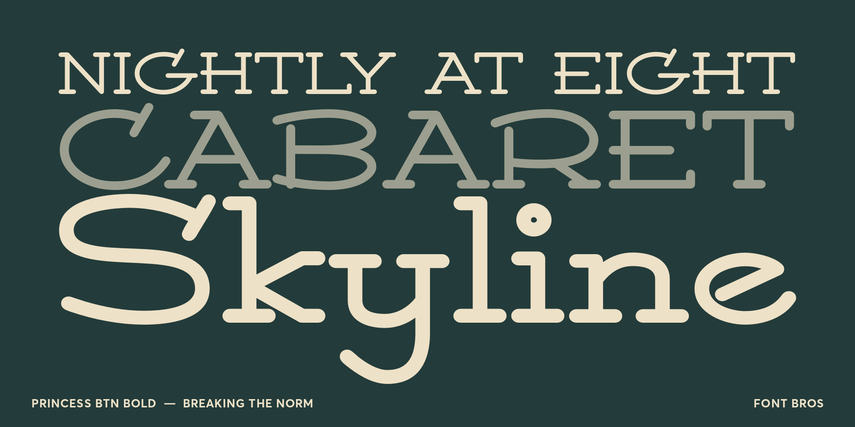 Princess BTN Bold Font Poster #2