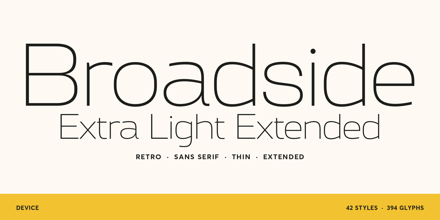 Broadside Extra Light Extended Thumbnail #1