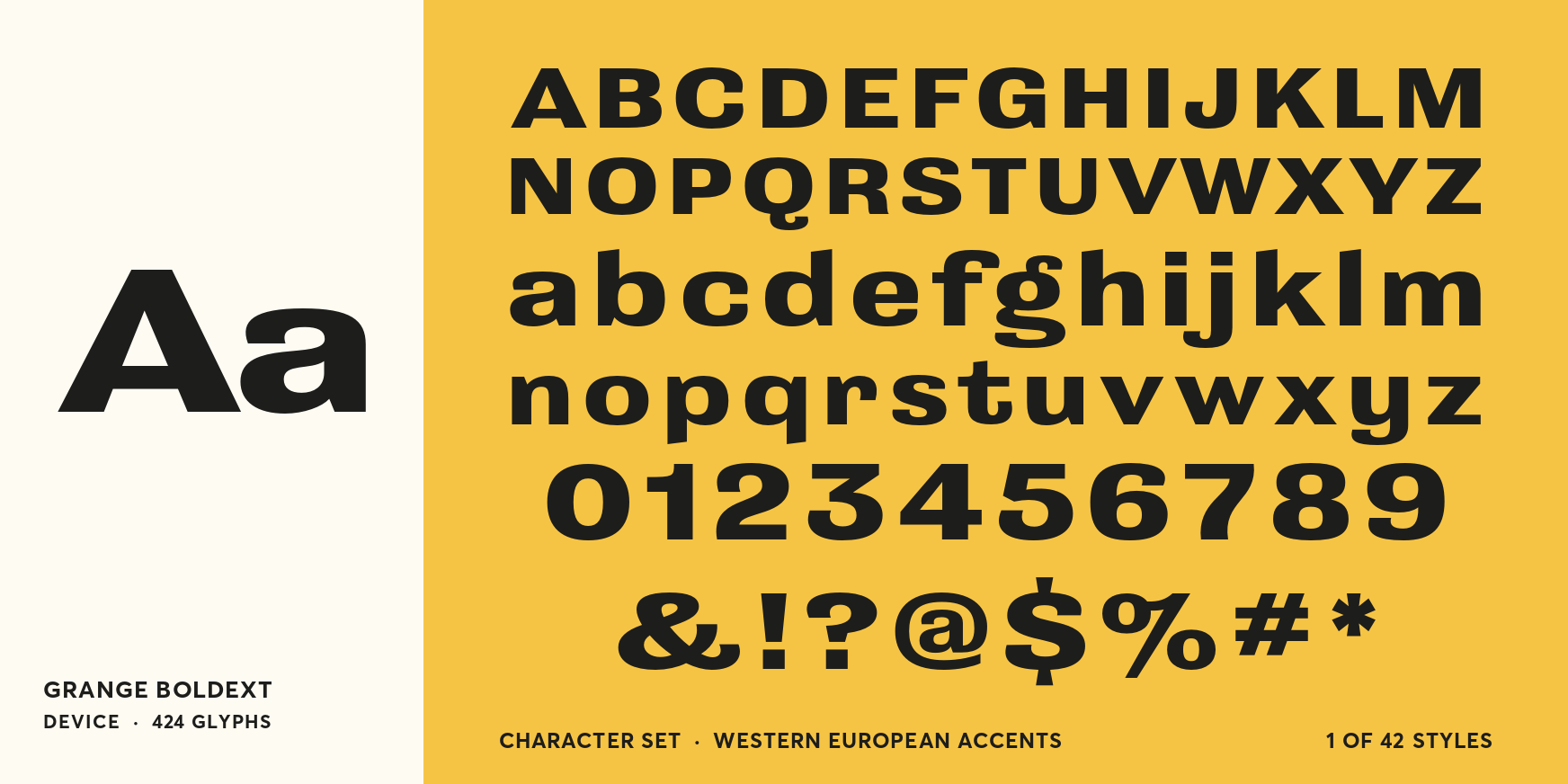 Grange BoldExt Font Poster #4