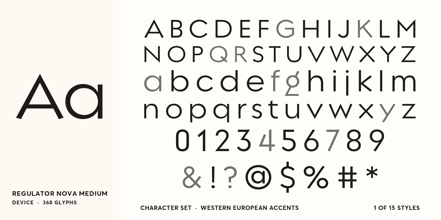 Regulator Nova Medium Font Poster #4