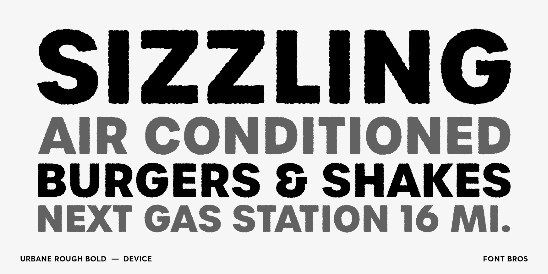 Urbane Rough Bold Font Poster #2