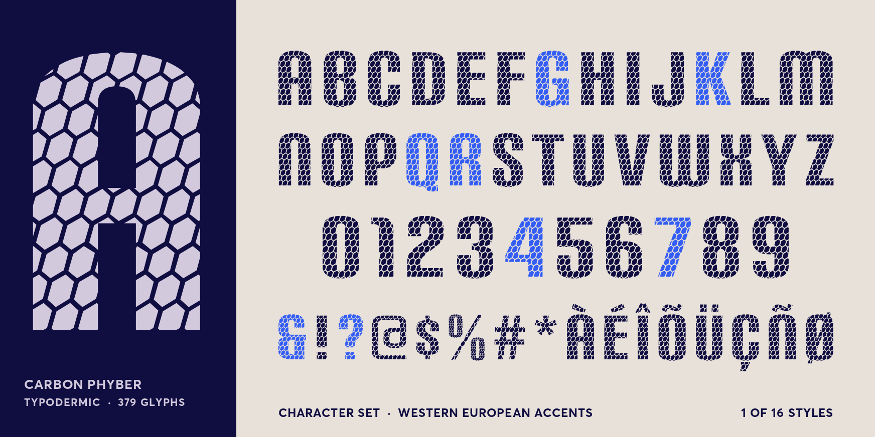 Carbon phyber Font Poster #4