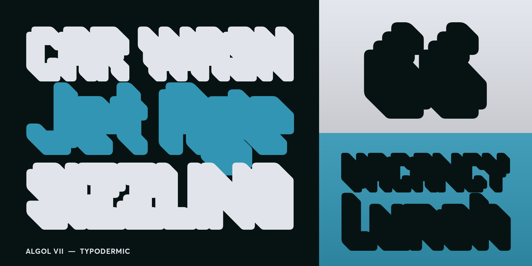 Algol VII Font Poster #3