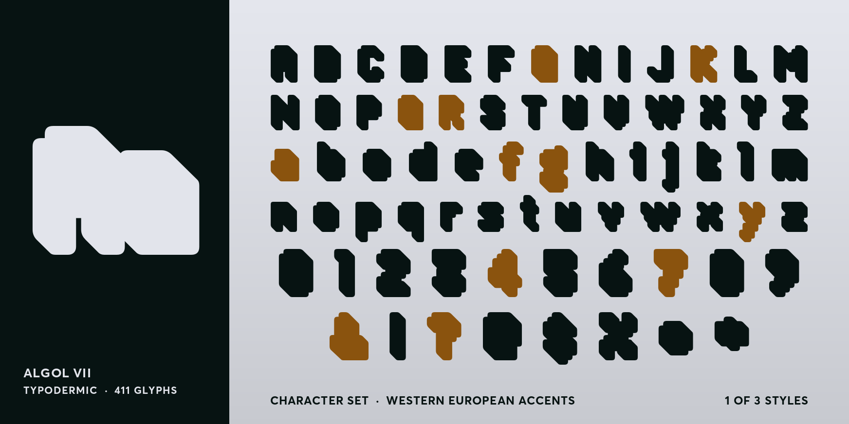 Algol VII Font Poster #4