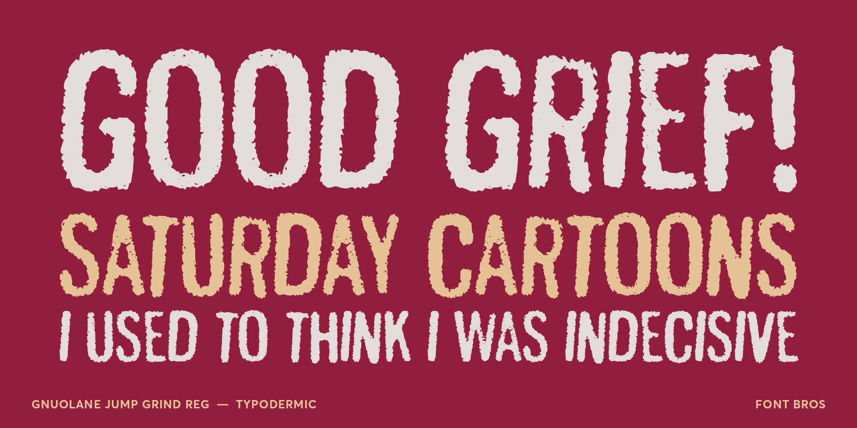 Gnuolane Jump Grind Reg Font Poster #2