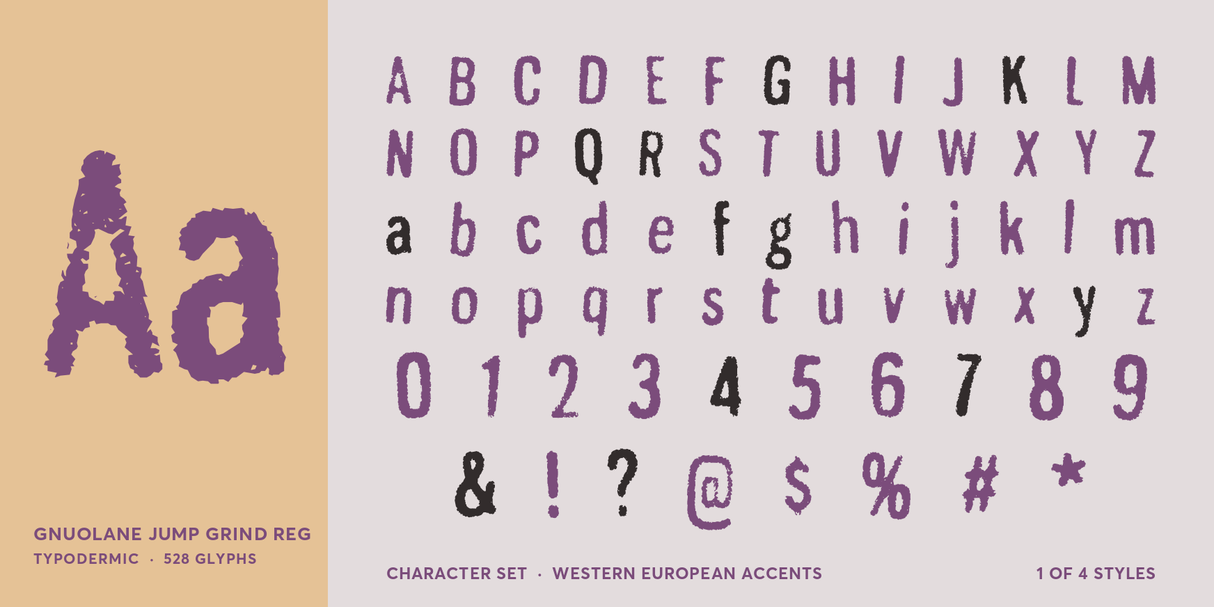 Gnuolane Jump Grind Reg Font Poster #4