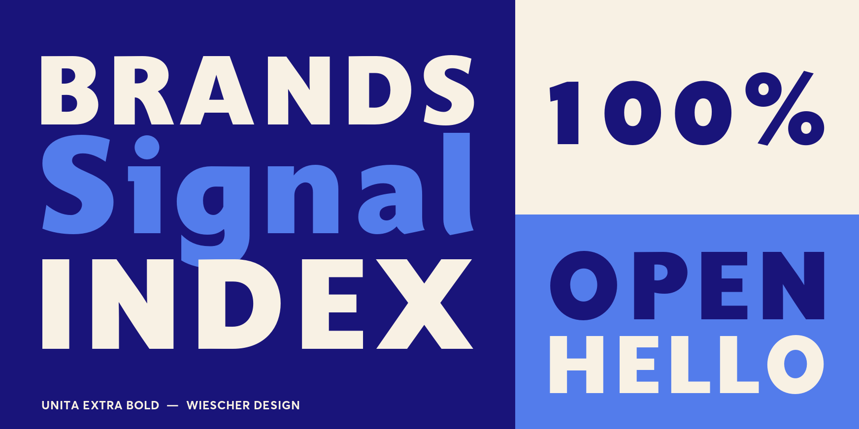 Unita Extra Bold Font Poster #3