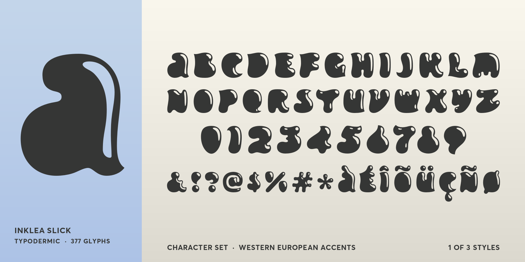 Inklea Slick Font Poster #4