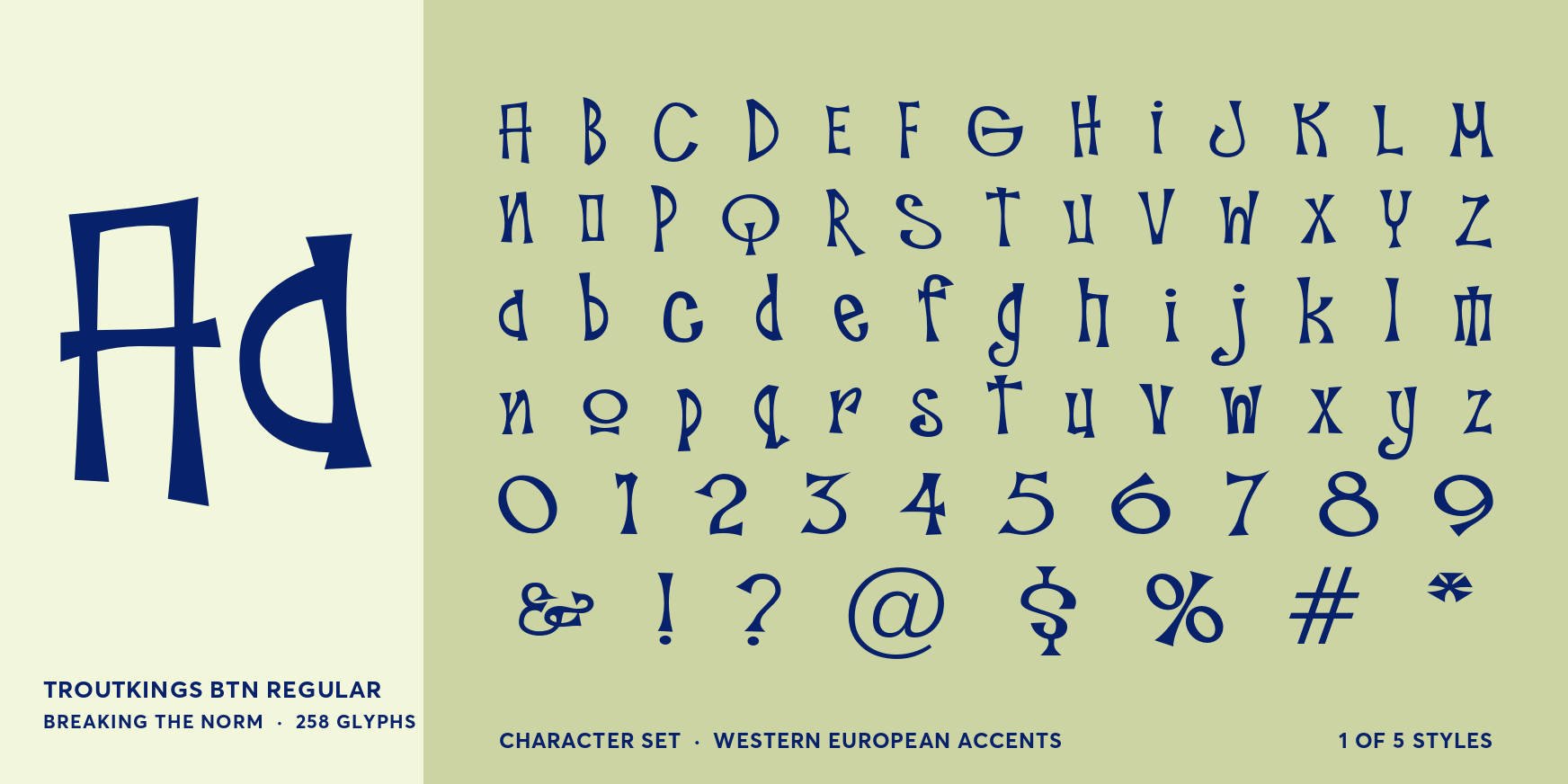 Troutkings BTN Regular Font Poster #4