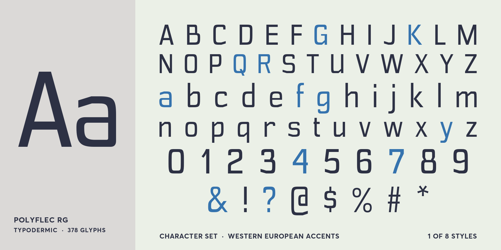 Polyflec Rg Font Poster #4