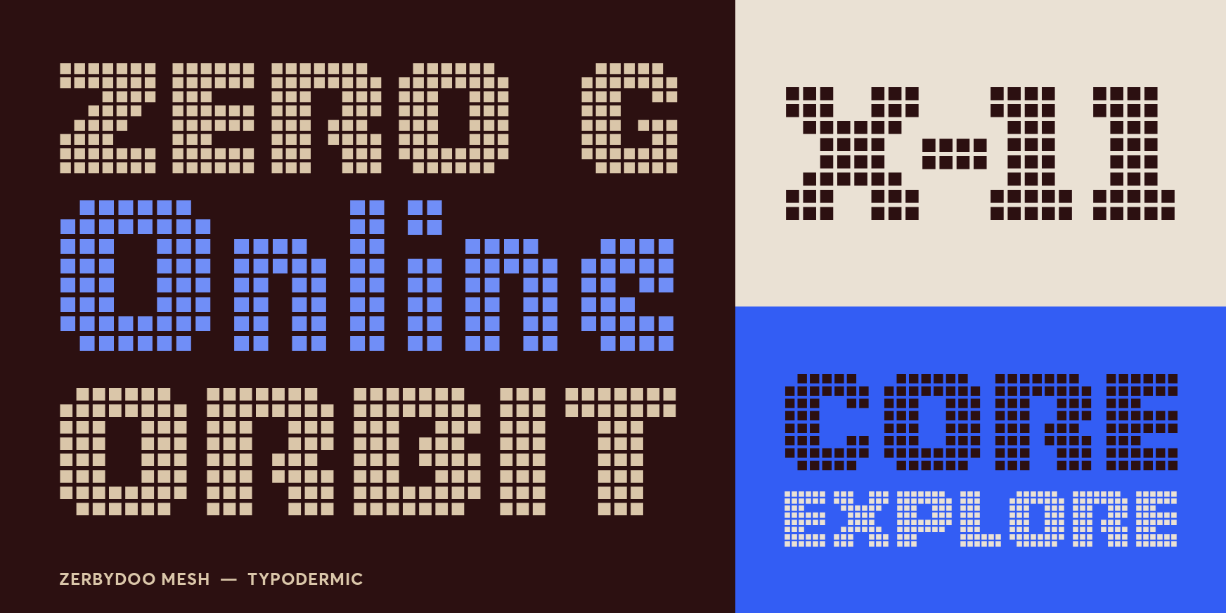 Zerbydoo Mesh Font Poster #3