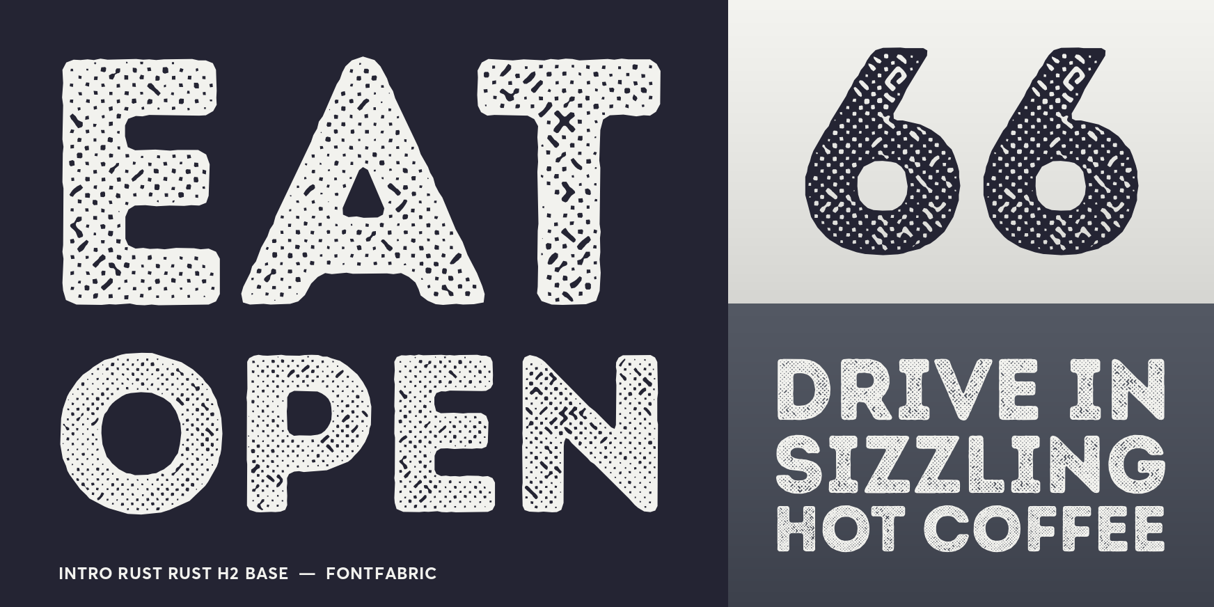Intro Rust Rust H2 Base Font Poster #3