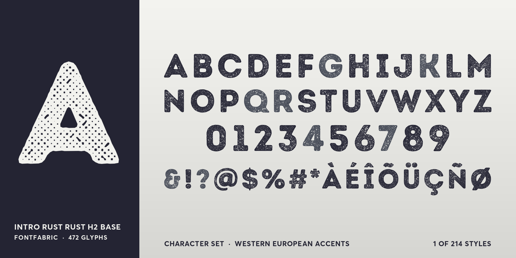 Intro Rust Rust H2 Base Font Poster #4