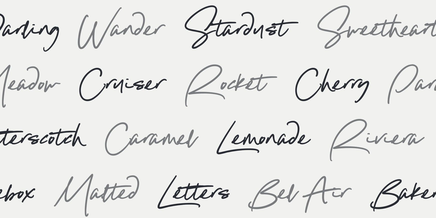 Distinct Style Script Alt Font Poster #3