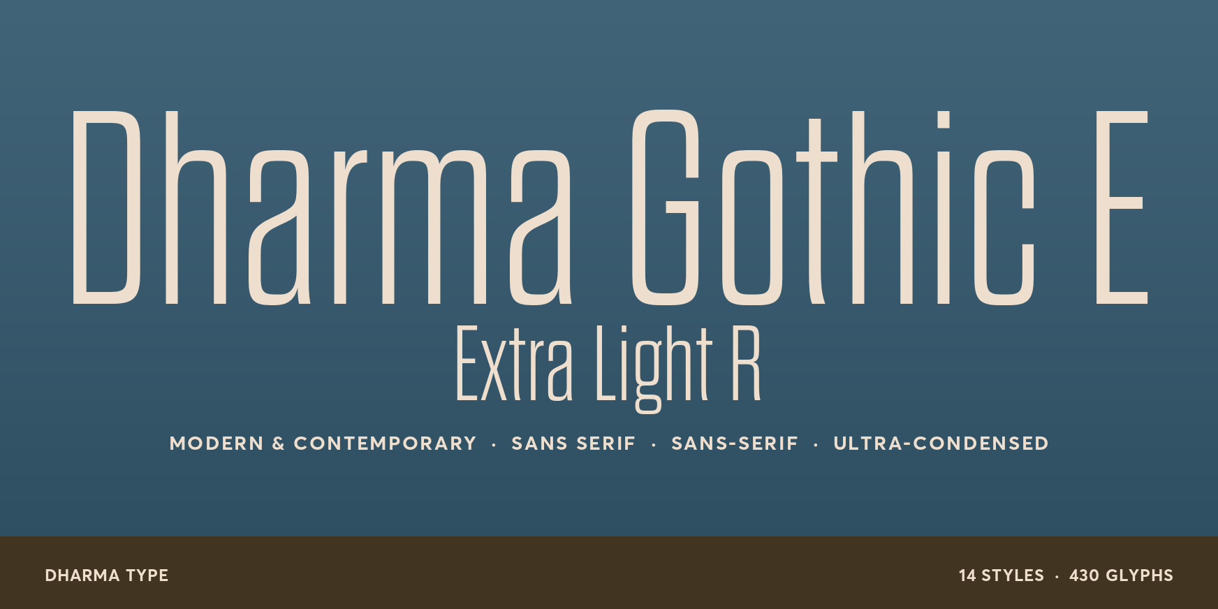 Dharma Gothic E Extra Light R Thumbnail #1