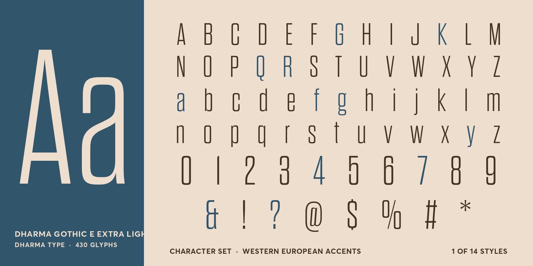 Dharma Gothic E Extra Light R Font Poster #4