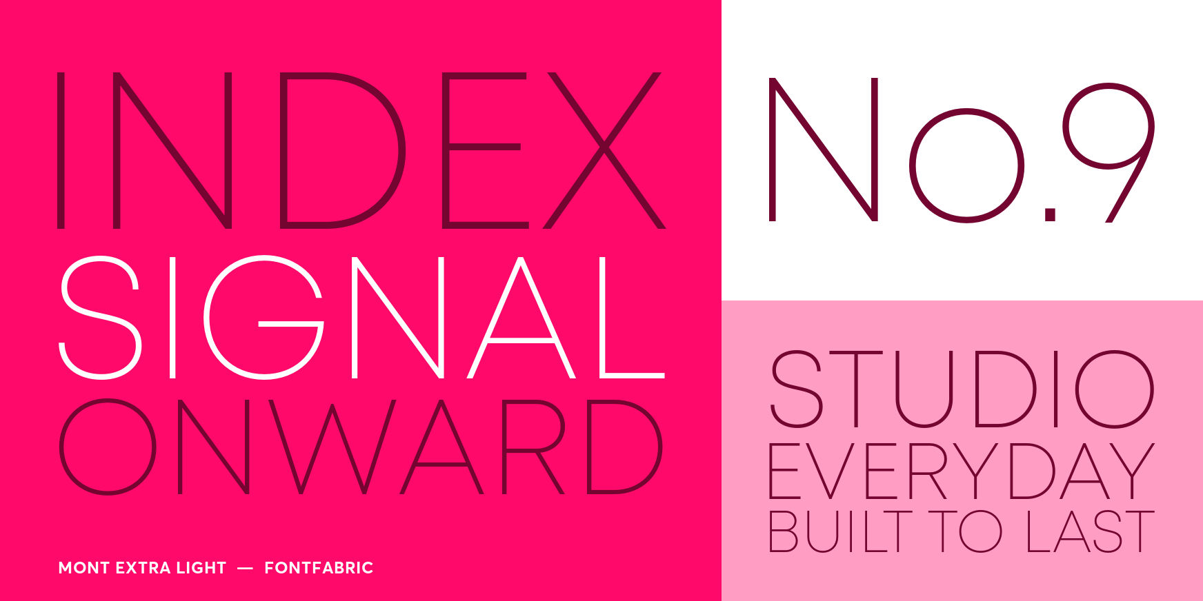 Mont Extra Light Font Poster #3