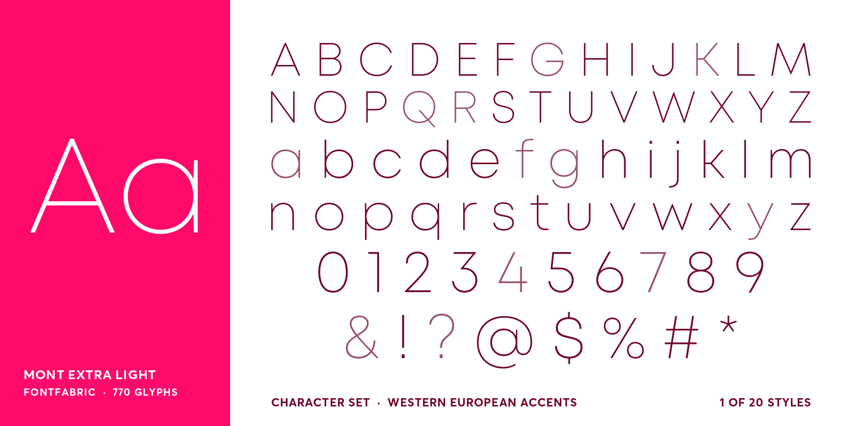 Mont Extra Light Font Poster #4