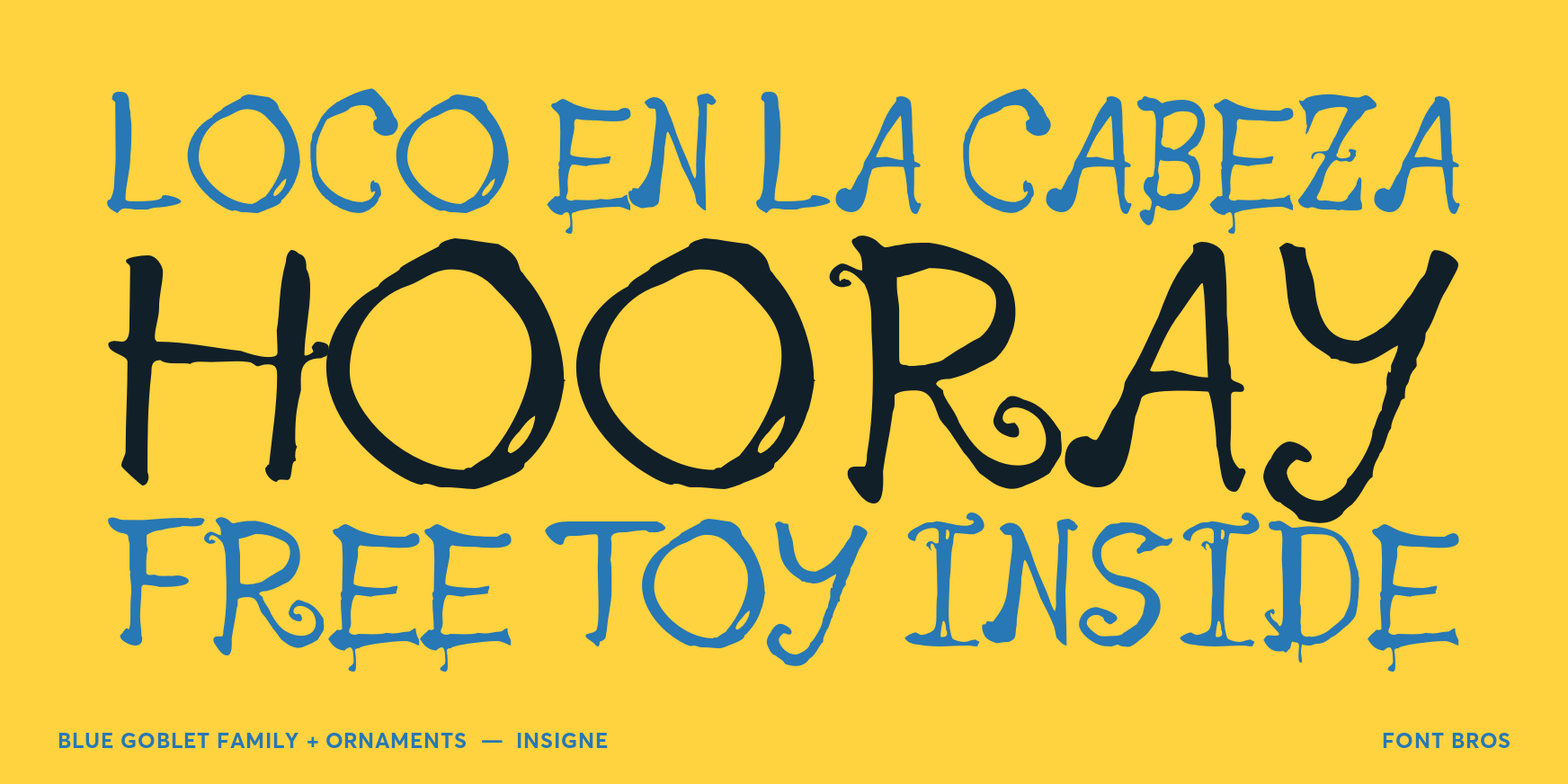 Blue Goblet Basic Family Font Poster #2