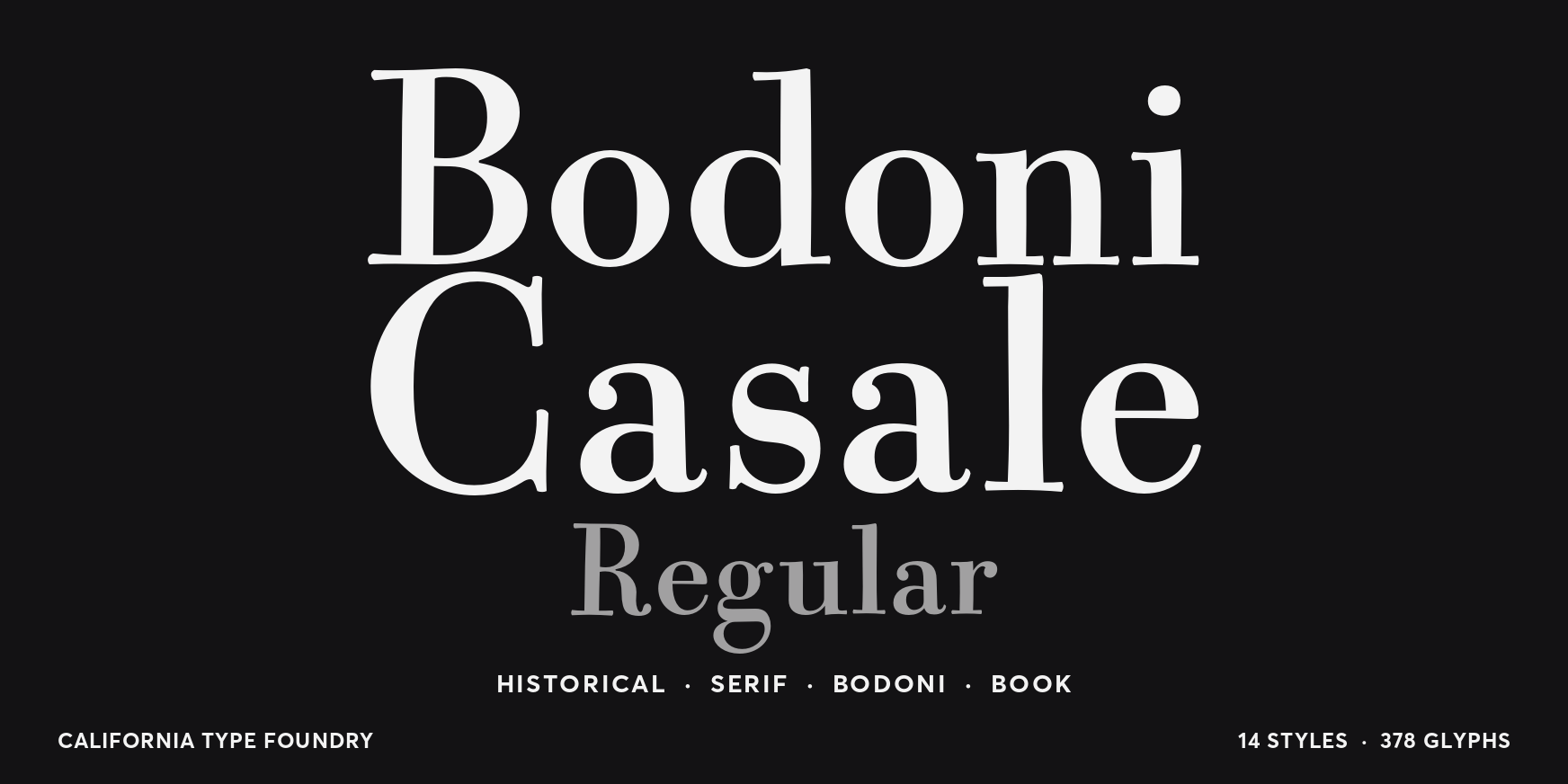 Bodoni Casale Regular Thumbnail #1
