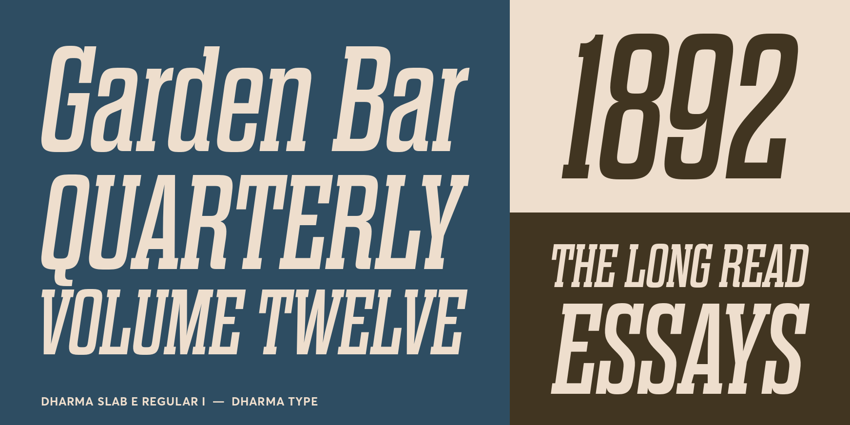 Dharma Slab E Regular I Font Poster #3
