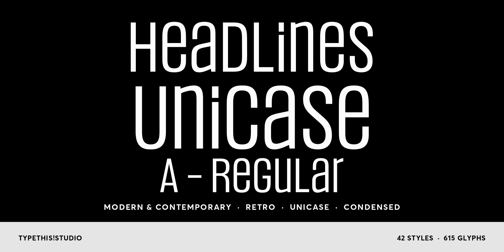 Headlines Unicase A - Regular Thumbnail #1