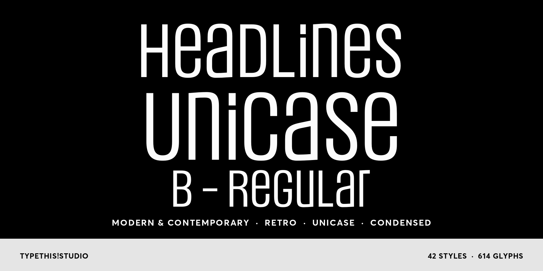 Headlines Unicase B - Regular Thumbnail #1