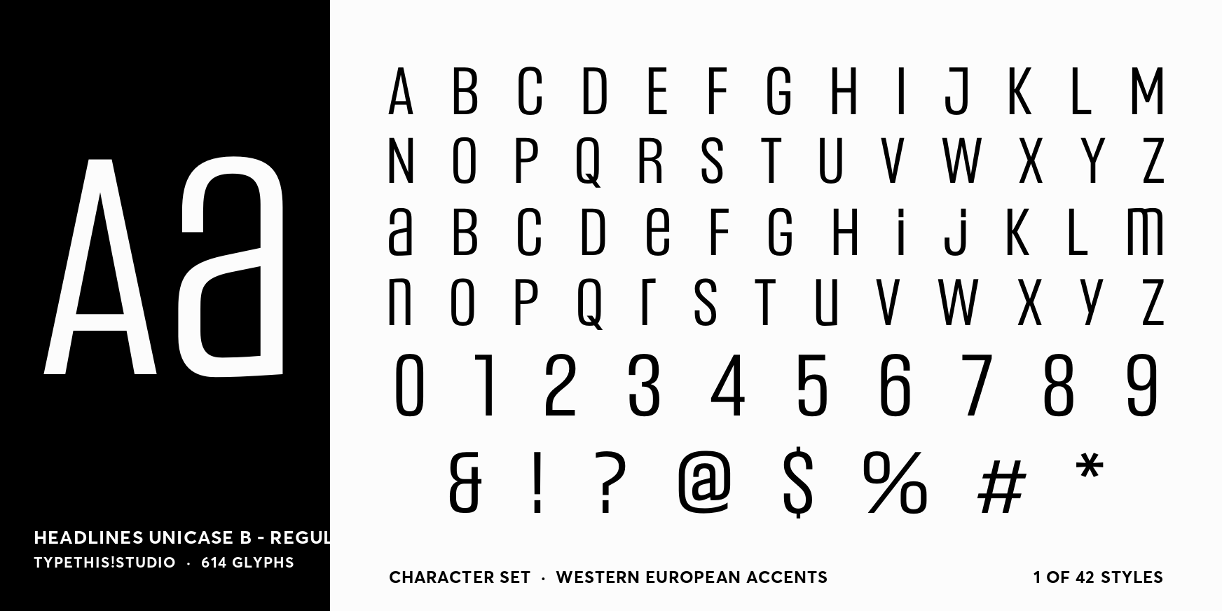 Headlines Unicase B - Regular Font Poster #4