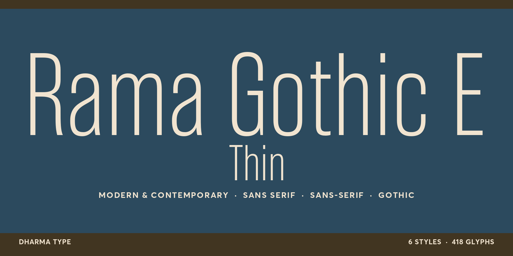 Rama Gothic E Thin Thumbnail #1