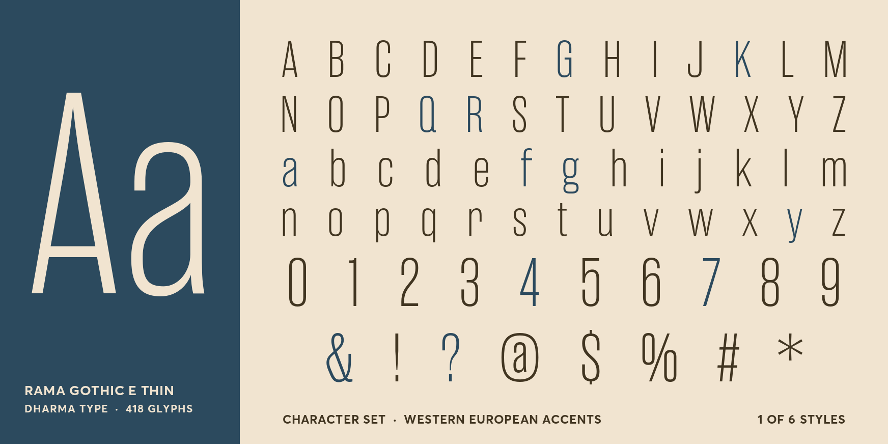 Rama Gothic E Thin Font Poster #4