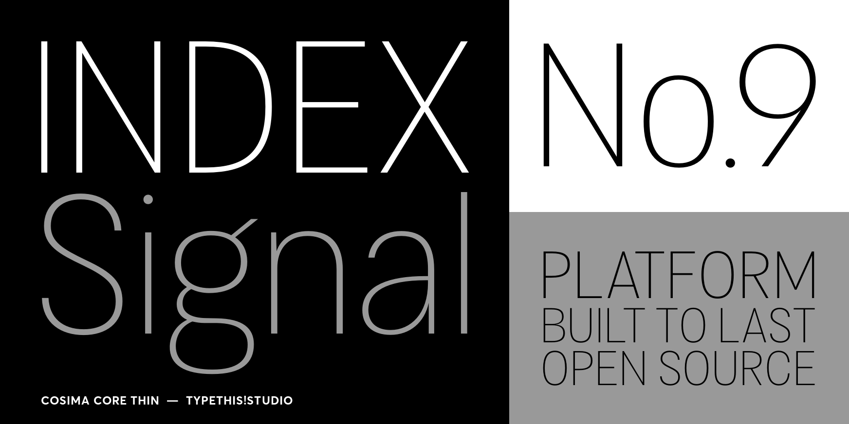 Cosima Core Thin Font Poster #3
