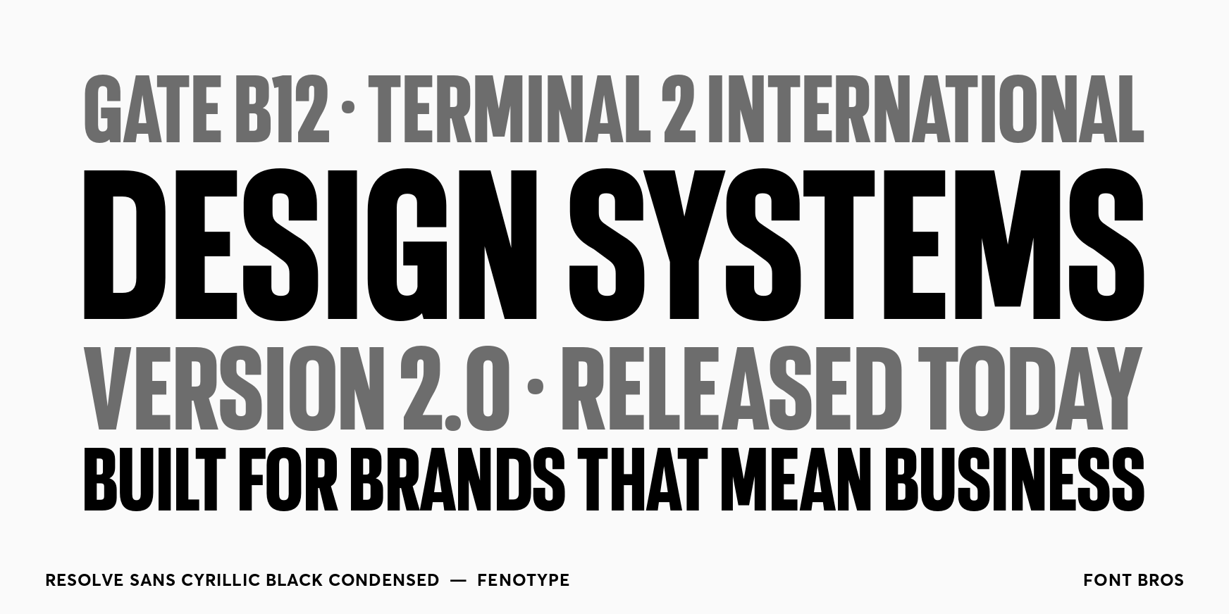 Resolve Sans Cyrillic Black Condensed Thumbnail #2