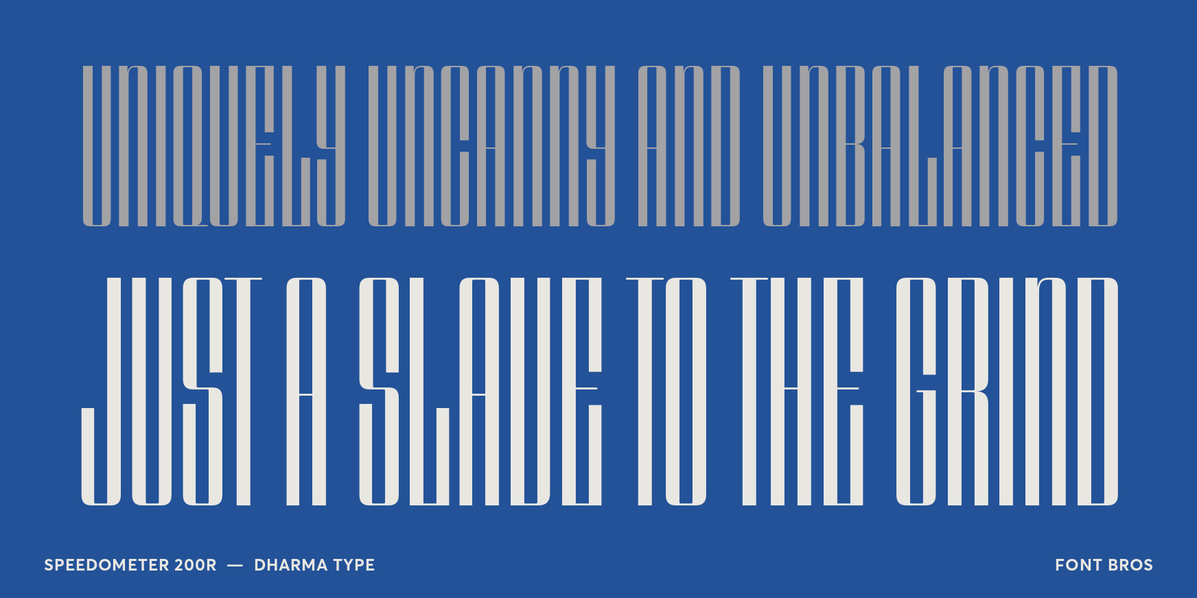Speedometer 200R Font Poster #2