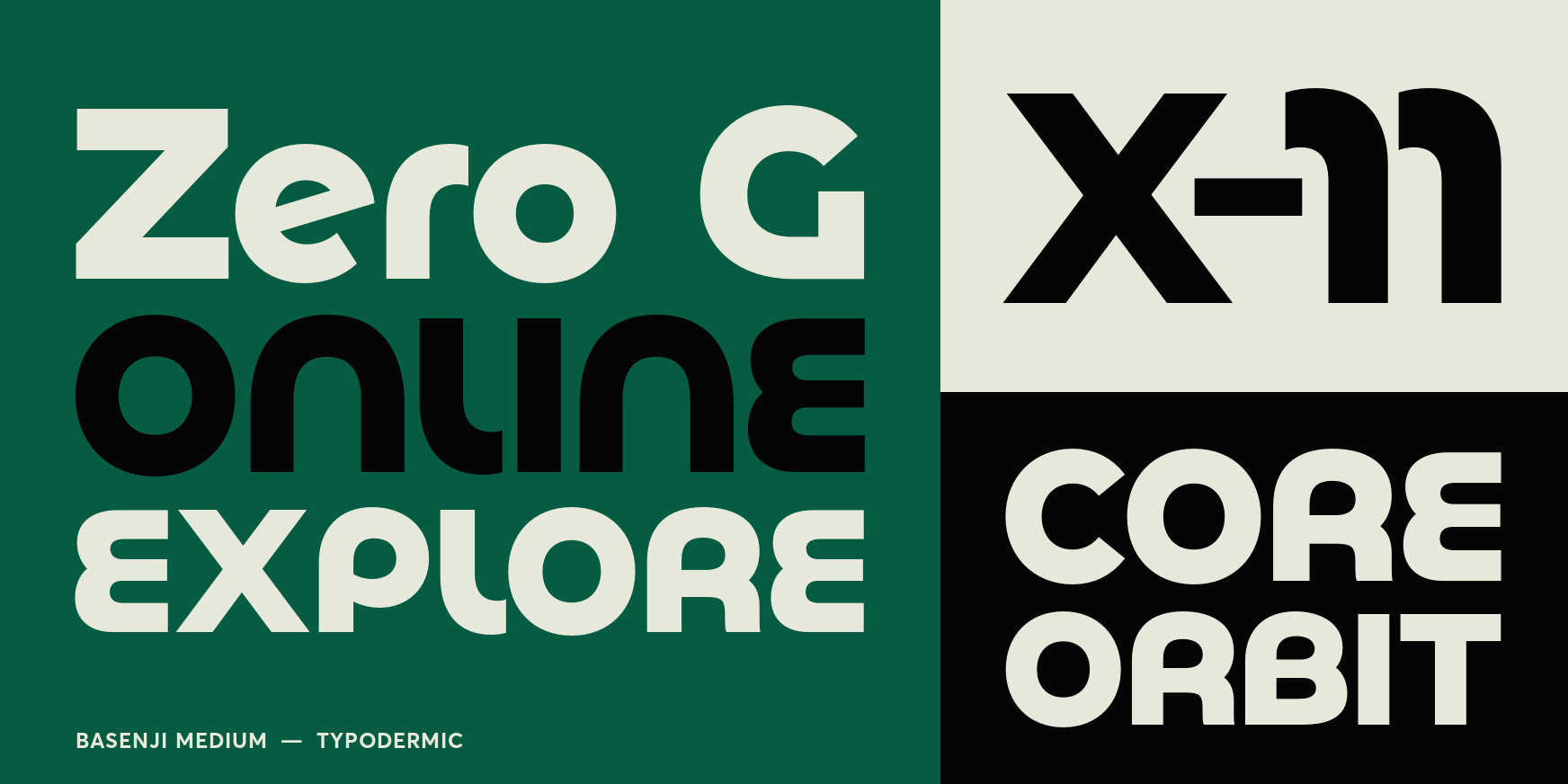 Basenji Medium Font Poster #3