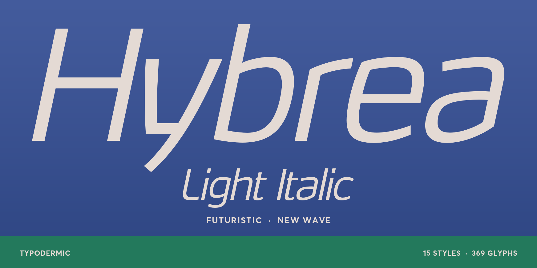 Hybrea Light Italic Thumbnail #1