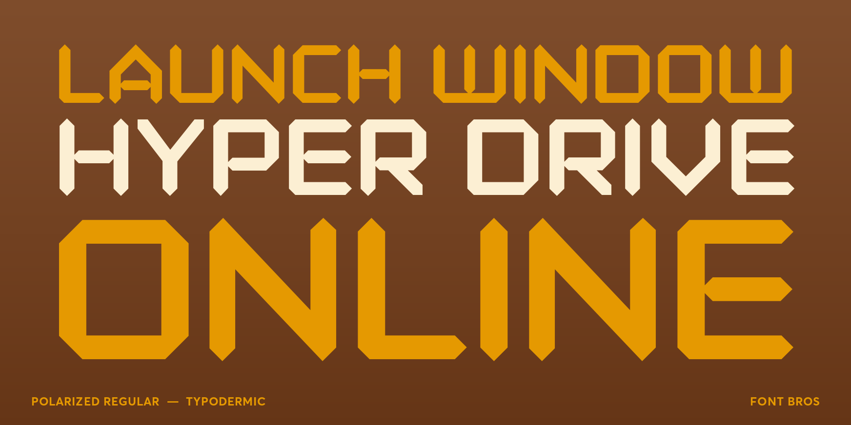 Polarized Regular Font Poster #2