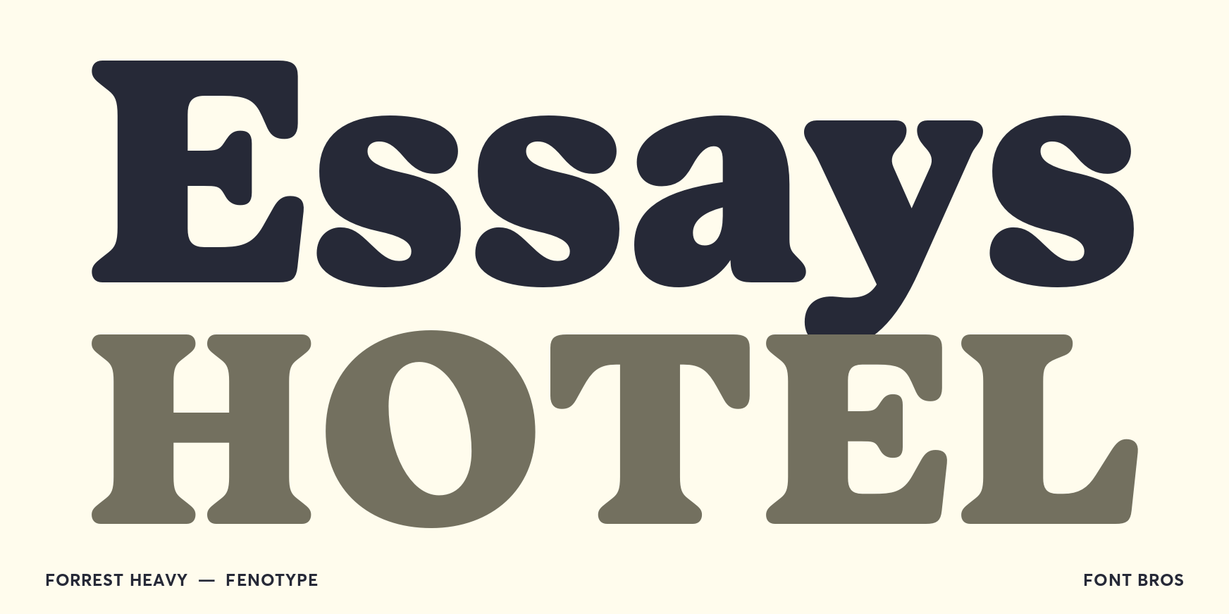 Forrest Heavy Font Poster #2