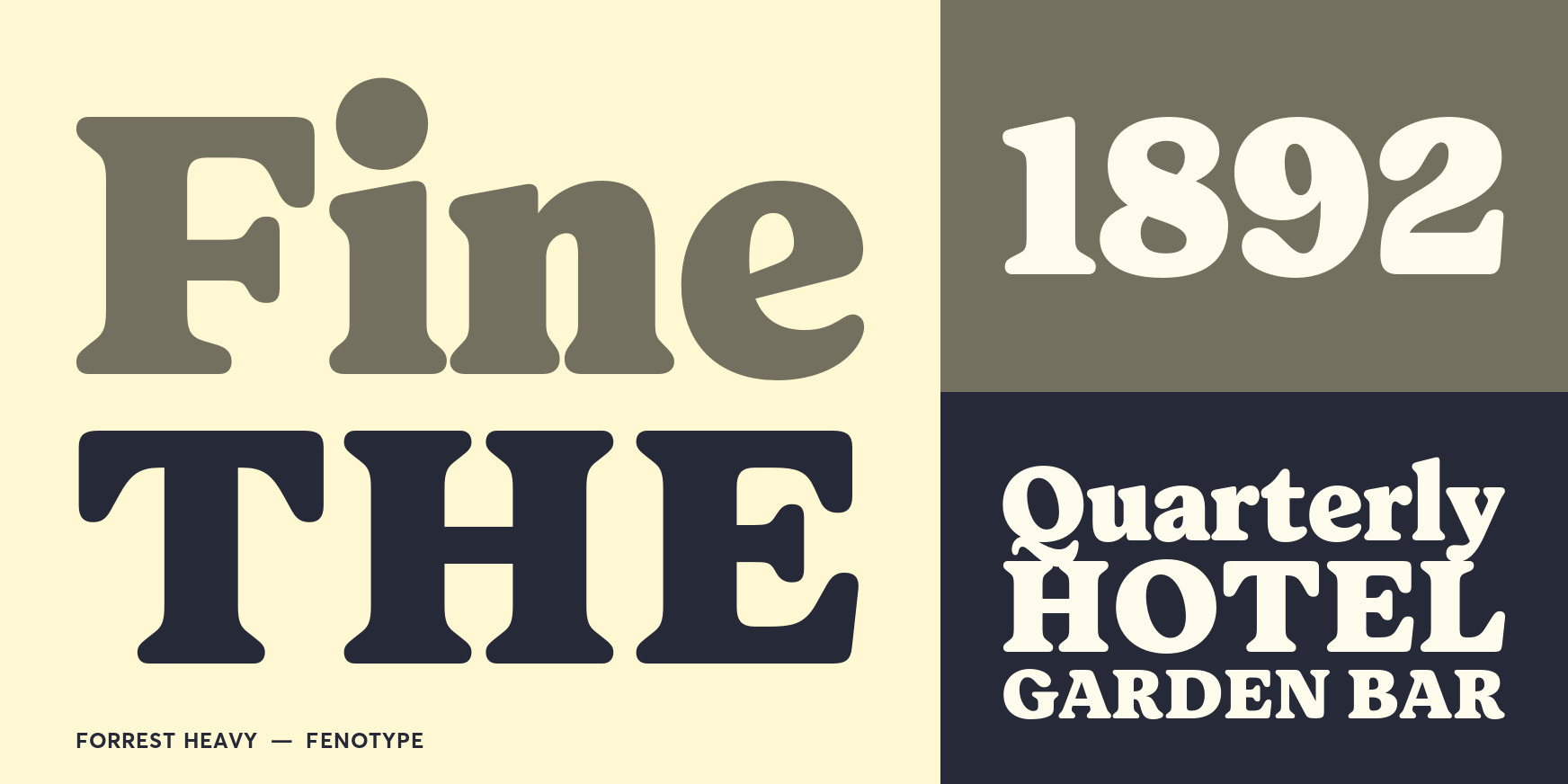 Forrest Heavy Font Poster #3
