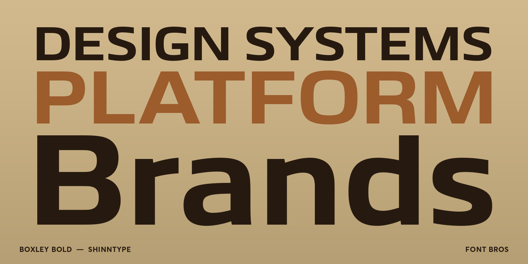 Boxley Bold Font Poster #2