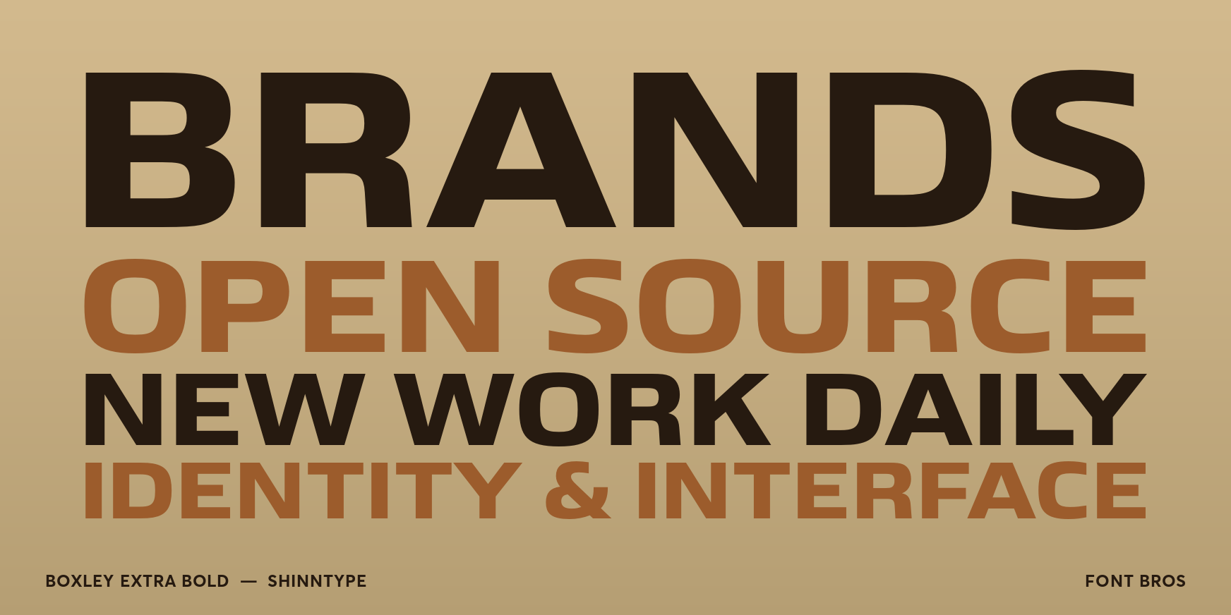 Boxley Extra Bold Font Poster #2