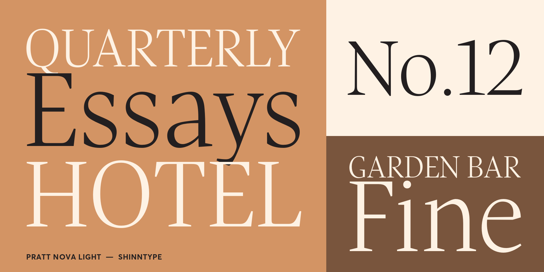 Pratt Nova Light Font Poster #3