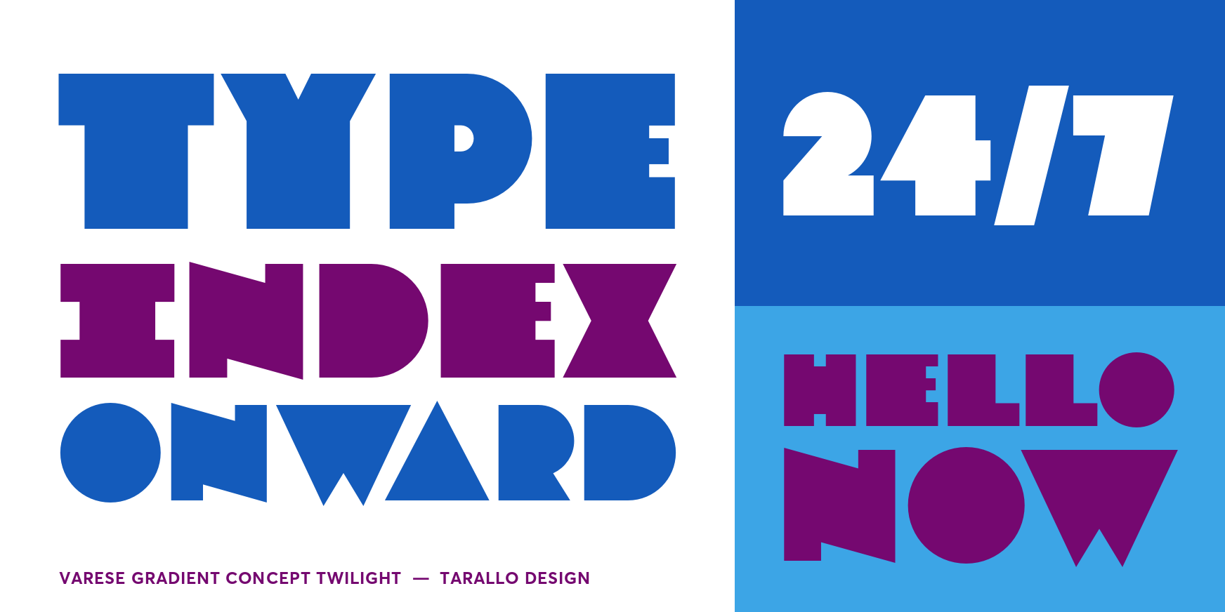 Varese Gradient Concept Twilight Font Poster #3