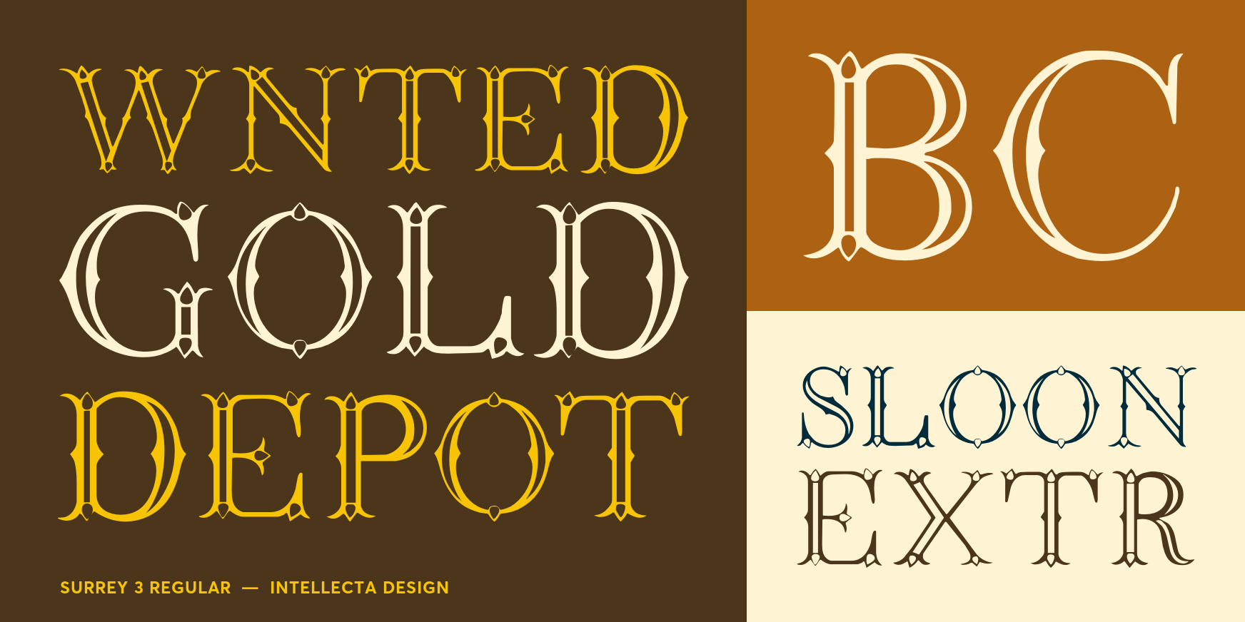 Surrey 3 Regular Font Poster #3