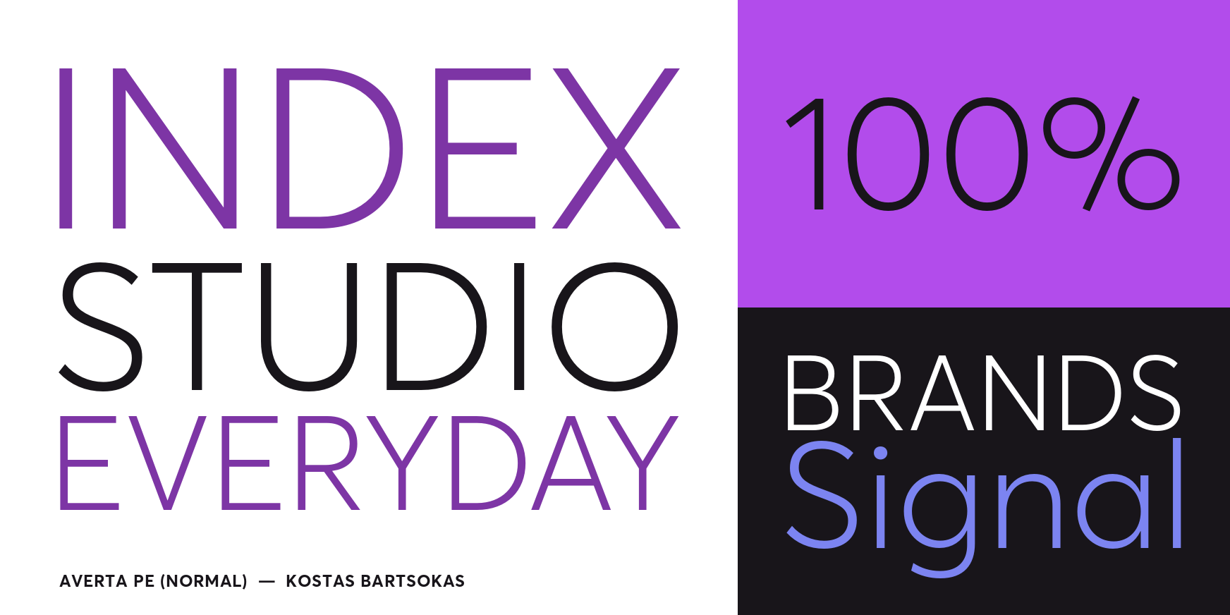 Averta PE Light Font Poster #3